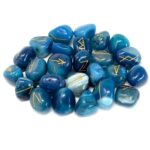 Runes Stone Set in Pouch - Blue Onyx - Image 2
