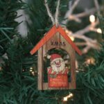 Pack of 2 Christmas Wooden Craft Decoration - Xmas Santa Gift - Image 6