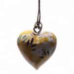 Large Decor Wood Hearts -  Yellow Floral - Image 5