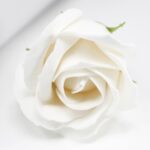 Flower Soap for Craft - Med Rose - White - Image 2