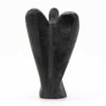 Hand Carved Gemstone Angel - Hematite - Image 2