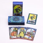 Blue Foil Tarot Card Set - Mandala - with booklet - Image 9