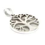 Tree of Life Silver Pendent 22mm - Mother of Pearl - Image 3