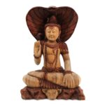 Hand Carved Buddha Statue - Shiva with Cobra - 50cm