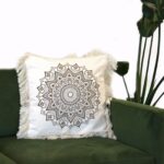 Lotus Mandala  Cushion - 45x45cm - bronze - Image 4