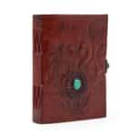 Two Dragons- Esoteric Notebook - Red Tan - 200 pages  Stich Edge- 17.5x12.5x3cm