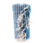 Cotton Pario Towel - 100x180 cm - Sky Blue - Image 2