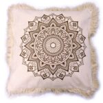 Lotus Mandala  Cushion - 45x45cm - bronze - Image 2