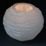 Selenite Snowball Candle Holder - 8 cm - Image 2
