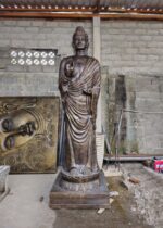 Tall Antique Gold Standing Buddha Statue - 3m Tall - Image 2
