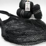 Pure Cotton Mesh Bag - Black - Image 2
