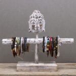 Single Branch & Buddha Stand - Whitewash - Image 4