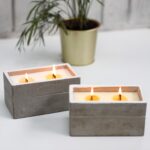 Large Concrete Soy Candle  - Clove & Dark Sandal - Image 5