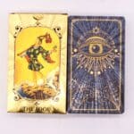 Blue & Gold Foil Tarot Card Set - All Seeing Eye - with booklet - Image 3