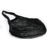 Pure Cotton Mesh Bag - Black - Image 5