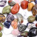 Bag of 12 Medium African Tumble Stones - Grey Agate - Botswana - Image 2
