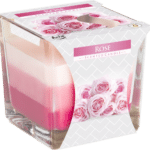 Rainbow Jar Candle - Rose