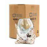 Molten Glass on Whitewash Wood - Medium Bowl - Image 2