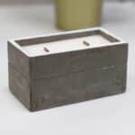 Large Concrete Soy Candle  - Clove & Dark Sandal - Image 3