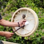 Spirit of the Bear - Shaman Drum & Stick- Tunable - 40cm - Image 6