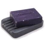 Grey Soapstone Soap Dish 12x8.5cm - Heavey Ridges - Image 2