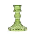 Set of 2 Vintage Dinner Candle Holder - Garden Jade