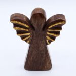 Medium Mango Wood Angel - Gold Decor - Image 6