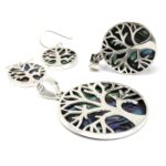 Tree of Life Silver Pendent 30mm - Abalone - Image 4