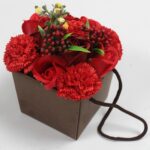 Soap Flower Bouqet - Red Rose & Carnation - Special - Image 2