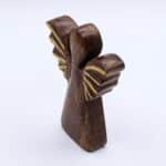 Medium Mango Wood Angel - Gold Decor - Image 2