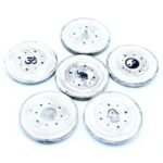White Washed Incense Holder - Cone and Incense Disc - Image 2