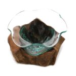 Molton Glass Fancy Sweet Bowl on Wood - Image 7