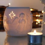 1X Cherubs Oil Burner - Assorted Design 4 Colours - Image 9
