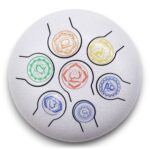 Med Steel Tongue Happy Drums  7 Chakra - 17x13cm - Image 4