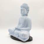 Meditation Buddha Lamp Sky Blue - Oval Stand - Image 7