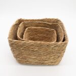 Seagrass Square Baskets - Natural - Set of 3 - Image 2