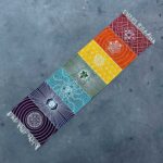 100% Cotton Yoga Rug - 60x200cm - 7 Chakras - Image 2