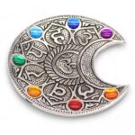 Seven Chakra Moon Incense Holder 11.5cm - Image 2