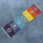 100% Cotton Yoga Rug - 60x200cm - 7 Chakras - Image 3