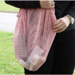 Pure Cotton Mesh Bag - Natural - Image 3