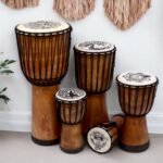 Handmade Wide Top Djembe Drum - 30cm - Image 2