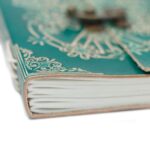 Leather Green Peace with Lock Notebook (18x13 cm) - Image 8