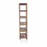 Six Shelf Display with Casters - Recycled Wood 180x180x40cm - Image 4