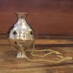Hanging Brass Incense Burner - Image 2