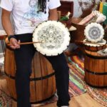Hamsa Shamanic Drum with Two Sticks - 30cm - Image 4