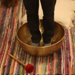 Plain - Huge Vibrational Feet Standing Bowl - 50x20cm - 10.7kg - Image 11