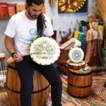 Hamsa Shamanic Drum with Two Sticks - 30cm - Image 5