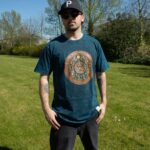 Nomad Sari Stonewashed Cotton T-Shirt - Stay Wild Moon Child - Blue - Large - Image 2