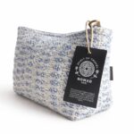 Nomad Sari Indian Jacquard Toiletry Bag - Indigo Echo - Image 5