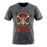 Nomad Sari Stonewashed Cotton T-Shirt - Rebel - Charcoal - Medium - Image 3